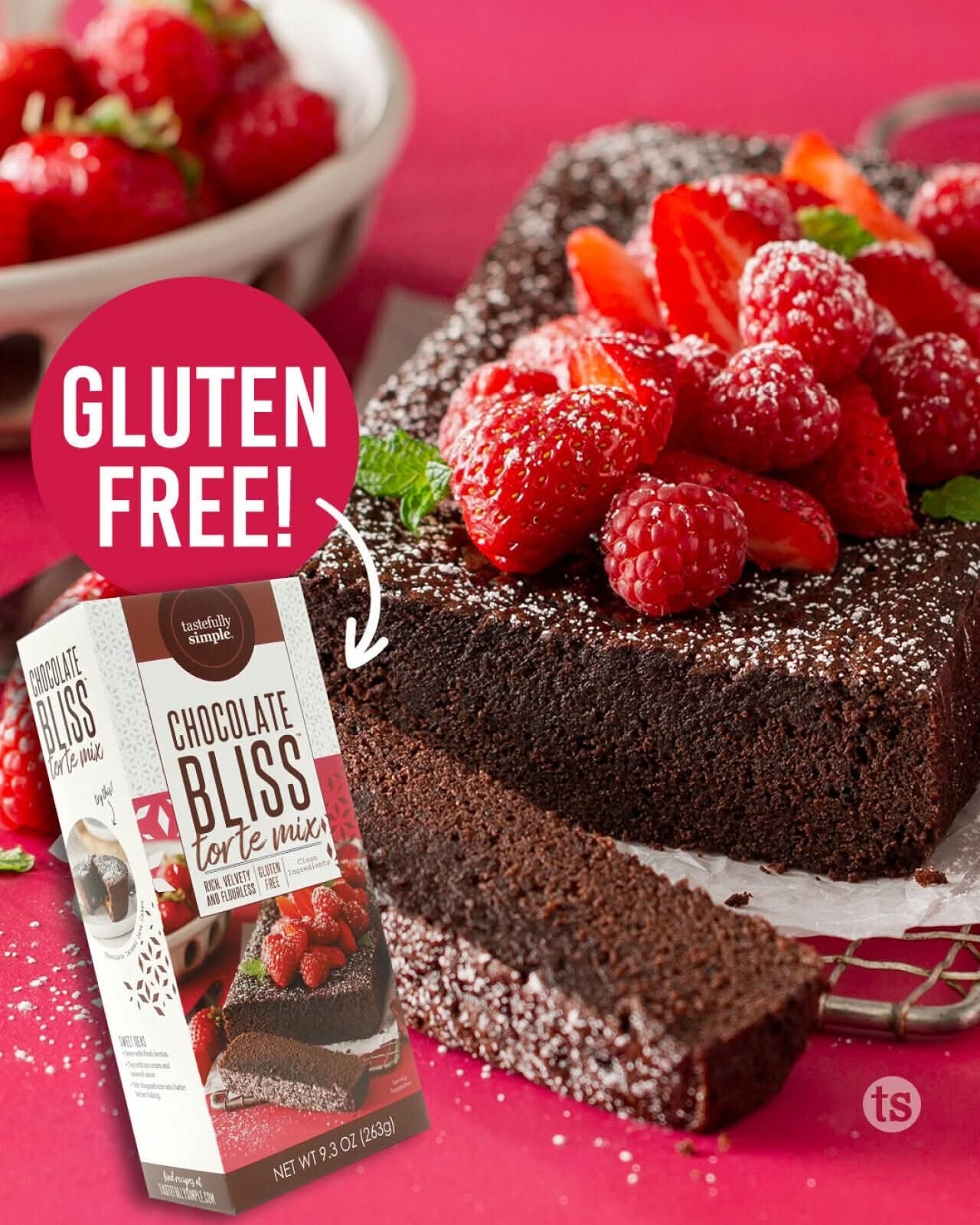 Flash Sale! $4.99 Chocolate Bliss Torte Mix

Comment BLISS and I'll share my link. 

It’s time to rediscover this rich, fudgy dessert. Know a chocolate lover? Let them know about this dessert and the sweet $4.99 price. And bonus, this dessert mix is gluten-free too.
 
Bake up some Chocolate Coconut Macaroons and try the Chocolate Caramel Lava Cakes. Make a Halloween Dessert Pizza by topping it with chopped candy bars. Serve it for the holidays topped with powdered sugar and fresh fruit.

Flash sale pricing valid Oct. 3 – 16, 2025. Enjoy by: December 2025.