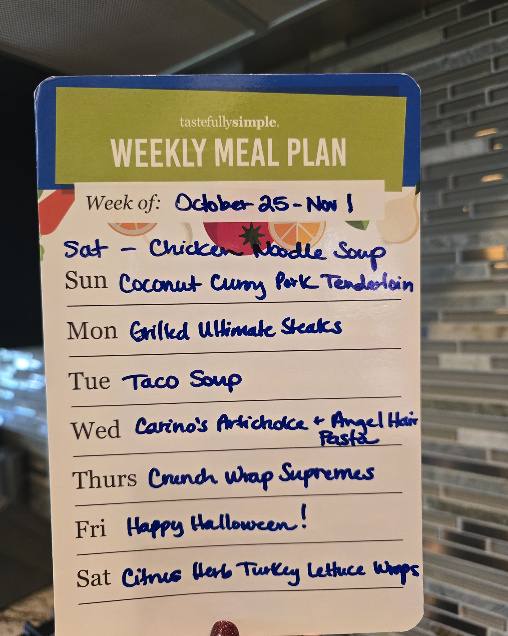 🍽Menu For This Week👩🍳
 #mealplanningwithheather #TastefullySimple #eatathome #ilovefood #TeamFireworks #weeklymenu #menufortheweek #mealprep #mealprepclass #mealplan #taconight #mexican #onepanmeal #onepotmeal #familyfriendlymeal